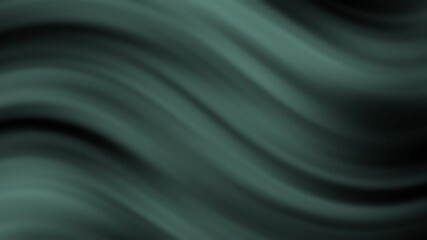 Aufkleber - smooth abstract green and black wave pattern with soft, flowing lines creating a calming visual effe
