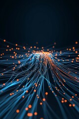 Poster - Futuristic Digital Representation of Internet Data Packets Flowing