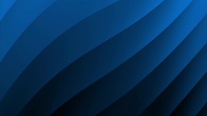 Poster - Abstract image with smooth, curved blue lines creating a modern, layered wave pattern, Abstract texture Gradient motion Background animation.