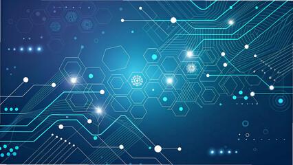 Abstract technology background representing digital connectivity and modern technological advancements.