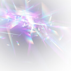 Fototapete - Abstract rainbow refraction with light blur effect. Perfect for adding subtle sparkle. Holographic shadows give a natural feel.