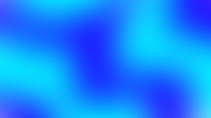 Wall Mural - Vivid Blue and Cyan Gradient Abstract Background with Smooth Blurred Texture