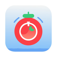 Poster - Tomato Timer A Fun and Efficient Time Management App Icon Design