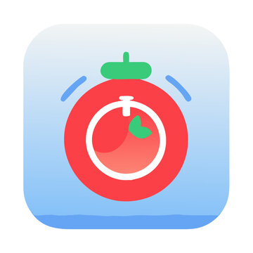 Tomato Timer A Fun and Efficient Time Management App Icon Design