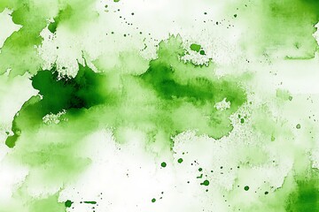 Poster - 
Green lime white abstract watercolor water. Art background. Splash daub splatter grunge.

