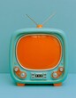 © neiros - Vintage retro tube style television tv features dynamic motion and white tones