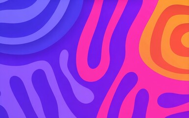 Poster - a vibrant 80s-inspired abstract background with gradient colors and a distressed, grainy texture