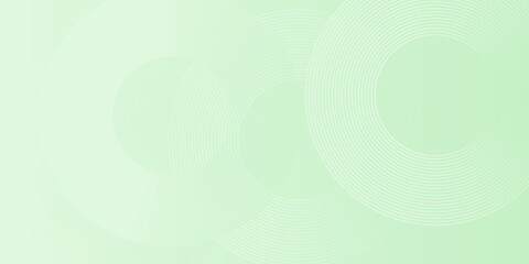 Poster - Soft green abstract background with circular line patterns and smooth gradient, perfect for modern and minimal design projects.