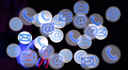 Poster - Easy ways to reach us!  Email, phone, or online chat support available.
