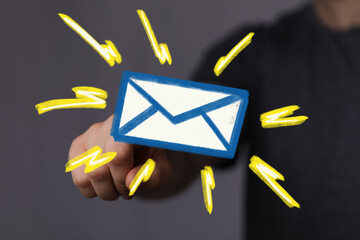 Leinwandbilder - Receive important updates via email. Stay informed!