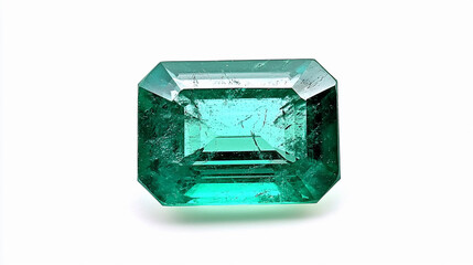 Poster - Beautiful emerald showcasing vivid green color and clarity Generative AI
