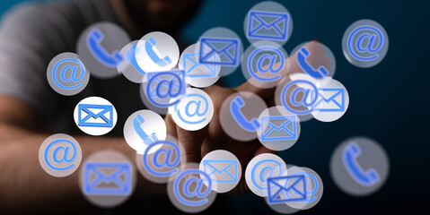 Poster - Easy ways to reach us! Email, phone, or online chat support available.