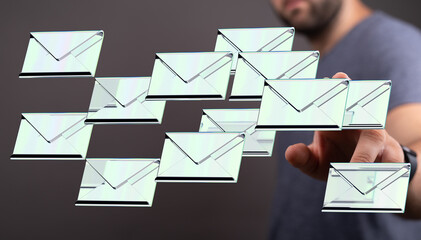 Leinwandbilder - Efficient email management.  Tips and tools for handling a large inbox.