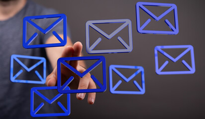 Leinwandbilder - Streamline your inbox.  Efficient email management techniques for improved productivity.