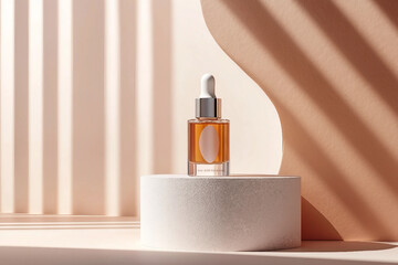 Poster - Beauty product on podium or stage made with generative ai