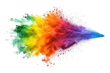Wall Mural - vibrant colorful powder explosion art