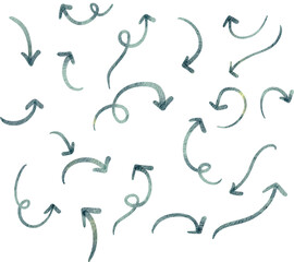  Various Doodle Arrows  with direction pointers Shapes and Objects