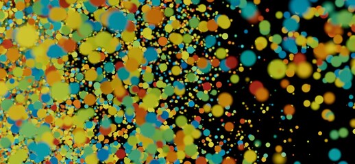 Fototapete - Vibrant abstract background with colorful bubbles. Perfect for websites, presentations, and more.