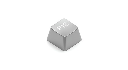 Poster - F12 Keycap Isolated on White Background