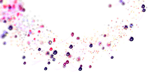 Fototapete - Beautiful abstract background with colorful bubbles and bokeh effect. Perfect for presentations or websites.