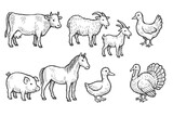 Farm Animal Icons
