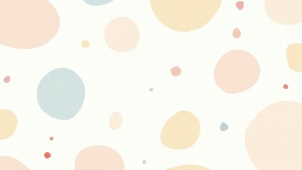 Aufkleber - abstract shapes background with soft pastel colors, creating a visually pleasing and versatile aesthetic. The shapes are diverse in size and form, offering a playful and organic feel