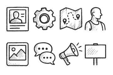 Hand-Drawn Icon Set