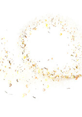 Aufkleber - Golden Glitter Circle