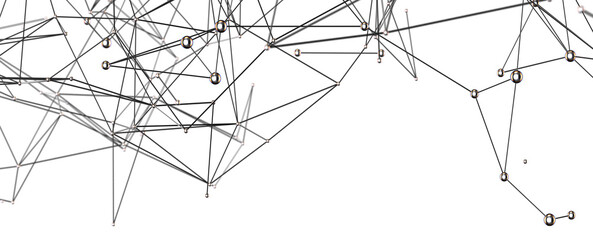 Poster - Stock photo of an abstract network.  Perfect for technology, connection, and communication concepts.