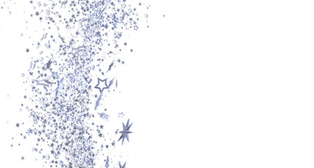 Aufkleber - Sparkling silver stars burst on white. Perfect for celebrations, holidays, and more!