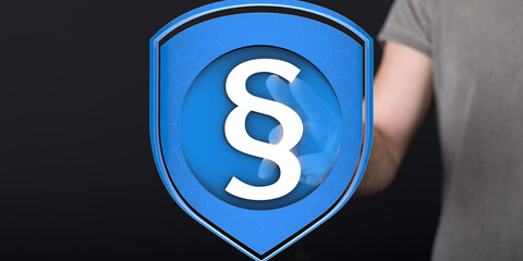 Poster - Secure your data with robust legal protection.  Ensuring compliance and safety.