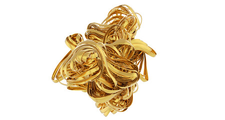 Poster - Abstract Golden Sculpture