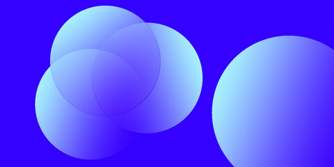 Aufkleber - Minimalist blue geometric background. Vector illustration