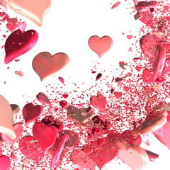 Poster - Love concept in transparent PNG