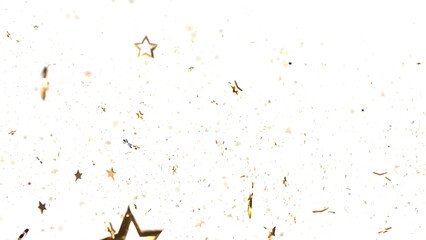 Aufkleber - Golden Dreamscapes: Step Into a 3D Rainfall of Gleaming Stars