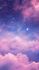 Wall Mural - purple outdoors fantasy galaxy.