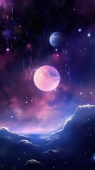 Wall Mural - galaxy wallpaper planet moon astronomy.