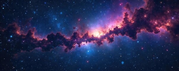 Wall Mural - Celestial tapestry of stars forming a constellation, shimmering cosmic dust and nebulae in deep space Perfect for astrology, astronomy, science, and fantasy themes , night sky, Aries