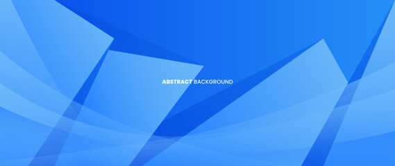 Poster - Modern blue abstract background. With straight lines pattern. Web banner, wallpaper, banner, brochure. Geometric shape background.	
