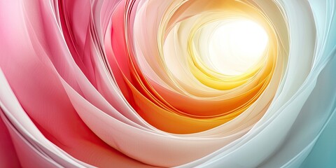 Leinwandbilder - An abstract artwork showcasing radial gradients with an emphasis on the elegant and smooth blending of colors in a circular pattern, creating a visually engaging composit