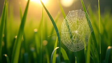 ears of wheat in the grass