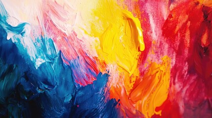Poster - a child painting in art class, vibrant colors and soft lighting highlight the creativity and joy in learning activities