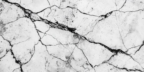 Poster - cracked concrete featuring deep fissures and a rough surface, ideal for creating a gritty, worn appearance.