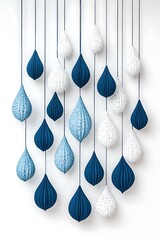 Poster - Teardrop-shaped ornaments hanging
