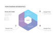 © Ulpiyah - Venn diagram infographic chart template for business 3 parts, options, presentation with venn diagram elements vector illustration.