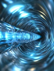 Poster - Abstract tunnel of light