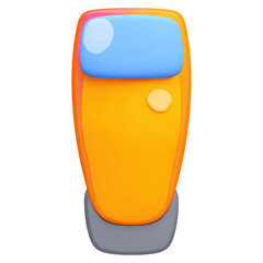 Poster - Colorful and Playful Design of a Cartoonish Handheld Device in Bright Colors, isolated on transparent background.