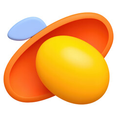 Poster - Abstract shapes in vibrant colors symbolizing creativity and design innovation, isolated on transparent background.