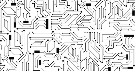Poster - circuit board background. vector electronic background.