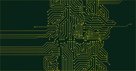 Poster - circuit board background texture